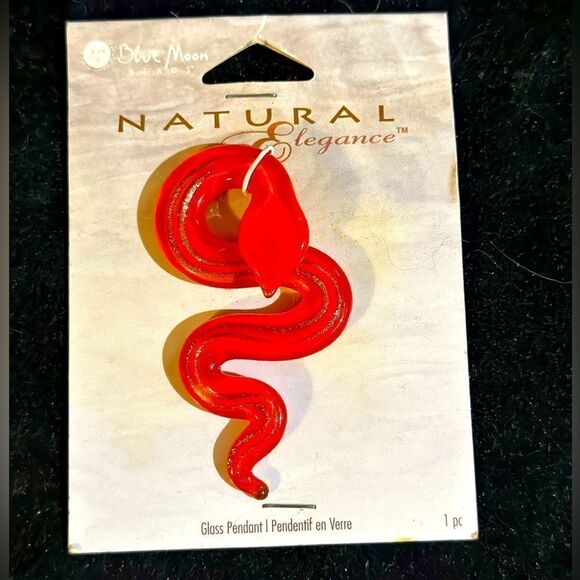 Glass snake pendant - Picture 1 of 1